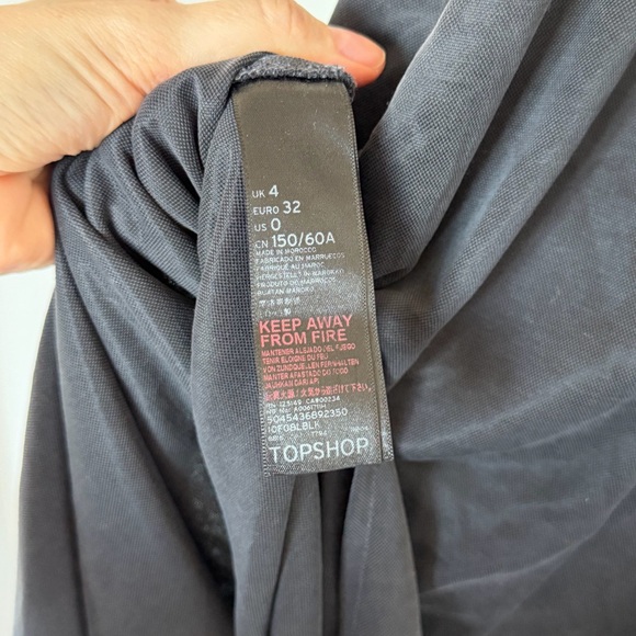 Topshop Black Midi Dress - Picture 3 of 4